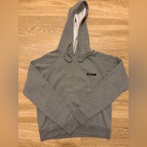 Brunette The Label “Blonde” Charcoal Hoodie